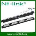 1U 24Port Dupla IDC Cat.5E RJ45 UTP Patch Panel